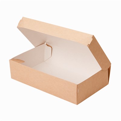 ДоЭко Контейнер под десерт Eco Cake (эко кэйк) 1900 230х140х60 (50/300шт) 11367