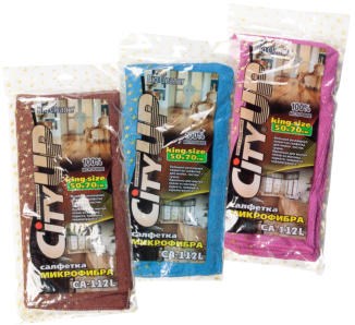 Тряпка микрофибра СИТИ АП НАЙС ФЛО (NICE FLOOR) 50 х 70 120 шт. в кор. арт. 112 L НФ-00001388