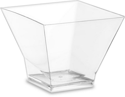 Креманка "Пагода"150 мл прозрачная PS 72х72мм (12шт/40шт/20упак) 240шт в кор 12392