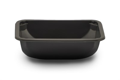 Контейнер 500 мл Ф (187*137*36) ЧЕРН. (480 шт. в кор.) под запайку НФ-00002094