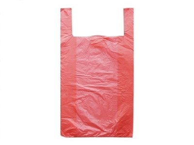 Пакет майка однотонная КРАСНАЯ 23х43 2,4 гр /60 уп х 100шт/  (+/- 10шт) (6000) НФ-00002752