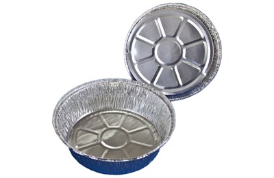 Алюмин. формы круг., L-край, 1405 мл, 205/167 h=55мм 20 шт (400) 8606