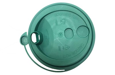 Крышка для стак. Покров д.80мм (0,250/0,330л) Темно Зеленая (20уп х50шт)  (1000шт) 17975