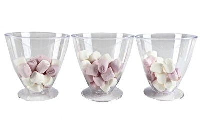 Креманка "Гауди" 120 мл прозрачная 70х70х68 мм (8шт/16упак) 128шт в кор 17544