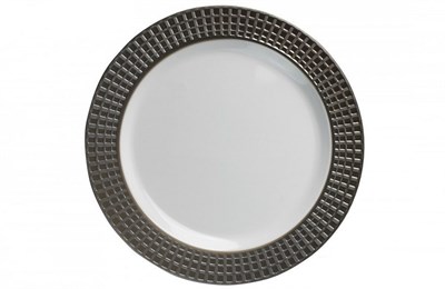 Тарелка  д 260 с каемочкой КУБИКИ PLMA ВИНТАЖ /20уп*10шт/ (200шт) 11854