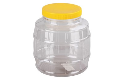 Банка ПЭТ Бочонок  0,200 (100 шт) + желтая крышка  №58 4650