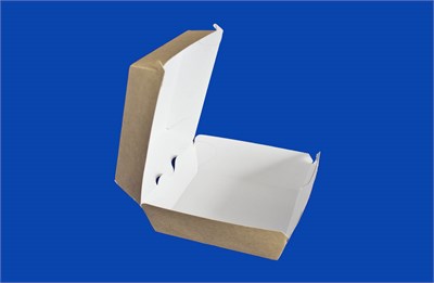 ДоЭко Короб под гамбургер ECO BURGER M 100x100х60 крафт (300 шт) НФ-00009952