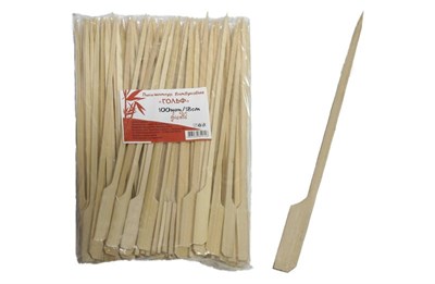 Пика Феста "Гольф" бамбук /100шт/ 18см (40уп) НФ-00011770