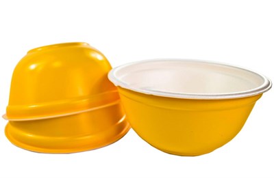 Тарелка супов. 0,5л  ВСПЕНЕННАЯ ЖЕЛТАЯ   /135*65/   Протек   (480шт) 11829