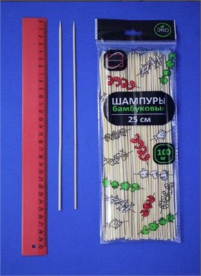 Стек 25см (Палочки для шашлыка) 100уп х 150шт Континент НФ-00014142