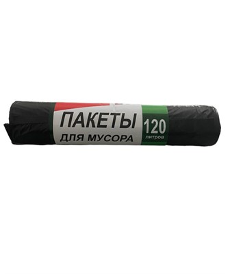 Пакет мусорный "ЭКО" 120 л 10 шт.ПВД  70*110  / 300г /1 х 30/ НФ-00015427