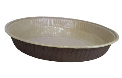 Форма бумажная ЛАМИНИРОВАННАЯ одноразовая КРУГЛАЯ С160-30LB ( D180*D160*H30) 600мл 116/1276 шт НФ-00015647