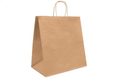 Пакет крафт с крученой ручкой б/п 320х200х370 крафт 70гр (200шт) AVIORA 20260