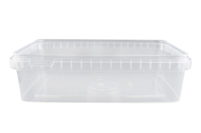 Банка/крышка   1л   прозрачная прямоугольная   /125*185*63/   БП   (100шт) 20343