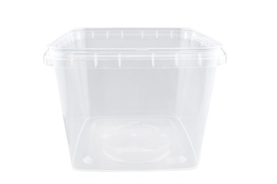 Банка/крышка   1л   прозрачная квадратная   /130*130*100/   БП   (336шт) 20344