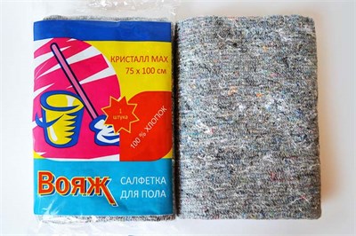 Тряпка для пола Вояж Кристалл MAX 75х100 (1/50уп) НФ-00016905
