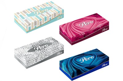 Салфетки в коробке PERO     2-слойные  V-сложение  100шт (18уп)  19198
