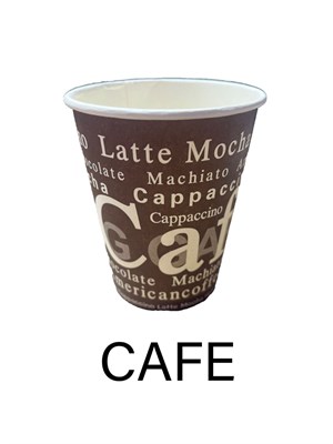Бумажный стакан ЮГ Кафе (CAFE) 250 мл 50/1000шт НФ-00017856
