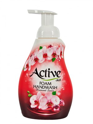 Пена для мытья рук Active (Актив) Сияющий бриллиант (Pink) 500 мл ИРАН 1/12 НФ-00019024