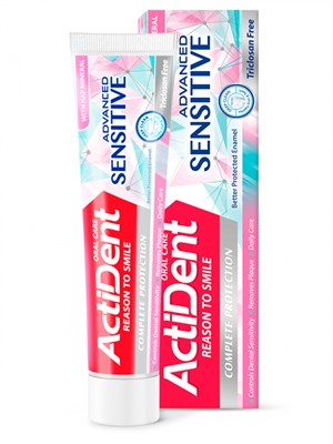 Зубная паста Active (Актив) Для чувствительных зубов Advanced Sensitive 130 мл ИРАН 1/48 НФ-00019770