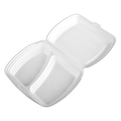 Ланч бокс ЛБ-2 БЕЛЫЙ   /247*210*58/   БП   (100шт) НФ-00020331