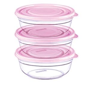 Набор контейнеров 3шт. 0,4л. круглых НФ-00020712