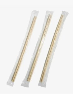 Палочки для еды 21,5 см в пленке БЕРЕЗА ЛП (100 шт/25 уп) НФ-00020726