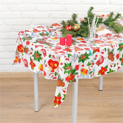 Новогодняя скатерть на стол, размер 108х180 см НФ-00020982