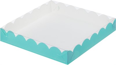 Коробка для печенья и пряников 155*155*35 мм (тиффани) НФ-00021139