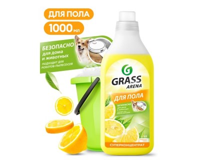 Средство моющее Грасс Арена Лимон д/пола 1 л 1/8 125904 НФ-00021835