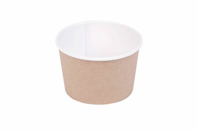 ОСК супница Round Bowl   400 ДНО КРАФТ д100(77)х85мм (30/600шт). Вместимость 365мл 24244