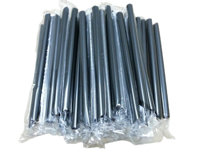 Трубочки для коктейля в инд.ПП.уп. БАБЛ ТИ 12х240 прямая черная (10упх200шт) (2000) МГ НФ-00022978