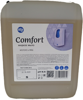 Жидкое мыло МВ "Молоко и мед" 5 л НФ-00023343