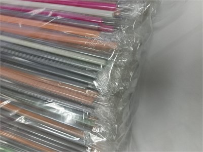 Трубочки для коктейля в инд.ПП.упак. 5х210 прямые цветные (500шт) 1/14 МГ НФ-00023349