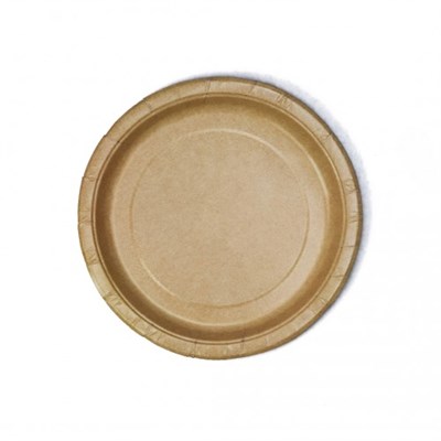 Бум тарелка ИнтроПластика д. 230 мм "Крафт" NEW (50/500 шт) НФ-00024825