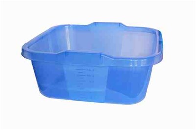 Таз 14л. мерный квадратный прозрачно-синий НФ-00024990