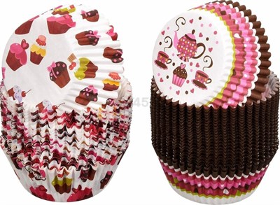 Набор бумажных форм для запекания кексов 50шт. 5*3см. Праздник НФ-00025062