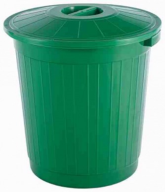 Бак 50л. с крышкой зеленый ЭП097594 НФ-00025407