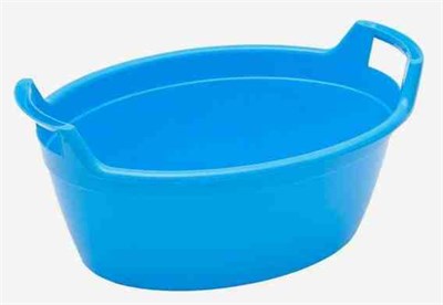 Таз 12л. Блеск овальный голубой НФ-00025547