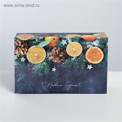 Коробка подарочная - книга «Тепла и подарков в Новом году», 20×12.5×5 см НФ-00025610