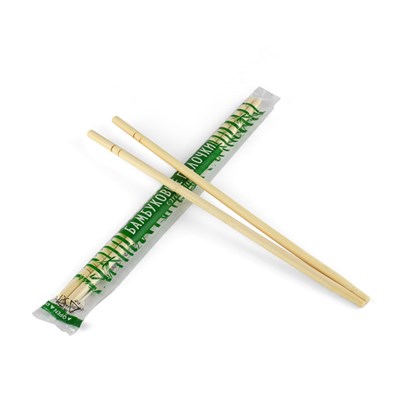 Палочки для еды 20 см с зубочисткой бамбук (100 шт)  1/30  ПК НФ-00025781