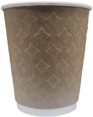 Бум стакан Saami(Саами)  Коричневый с конгревом ЗВЕЗДЫ 2 сл 250 мл 35/700 (111685) НФ-00025806