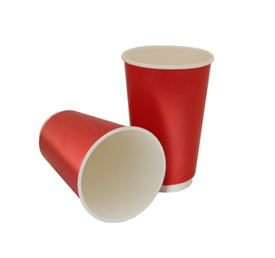 Бум стакан Saami(Саами) Красный лак 2 сл 300 мл 20/400 (111228) НФ-00017108