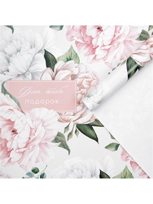Бумага упаковочная глянцевая «Подарок от всего сердца», 50×70 см НФ-00025895
