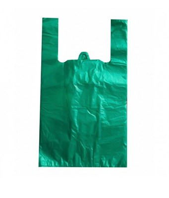 Пакет майка однотонная ЗЕЛЕНАЯ 23х43 2,4 гр /60 уп х 100шт/  (+/- 10шт) (6000) НФ-00000004