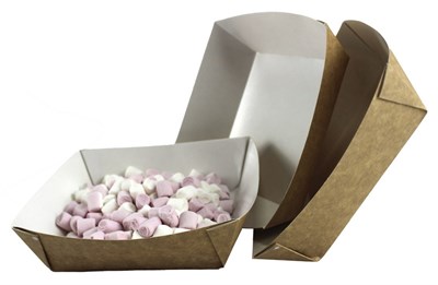 ДоЭко Бум лоток-лодочка ECO TRAY 550 139х139х42 (50/300шт) 17572