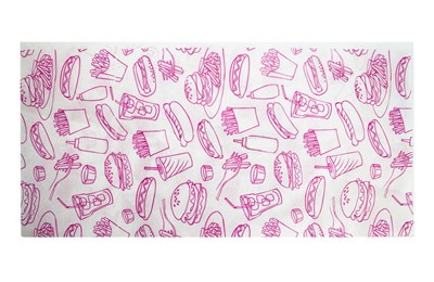 Бумага оберточная в листах 300х300 ЖВС 30гр МЕГА Гамбургер (1000шт) 14858