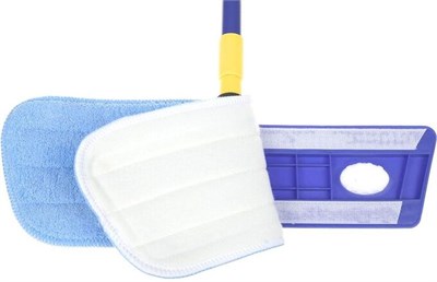 Тряпка для пола - Насадка фибра на липучке для швабры с верт отжимом НФ-00002759