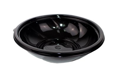 Контейнер Стирол СпК-190Д круглый черный 0,750л   /4уп*75шт/ (300шт) 13175