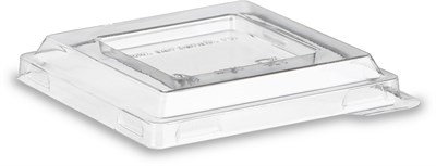 Креманка "Пагода"200 мл прозрачная ПЭТ 80х80мм   12шт/20в упак(Крышка) 240шт в кор 12869